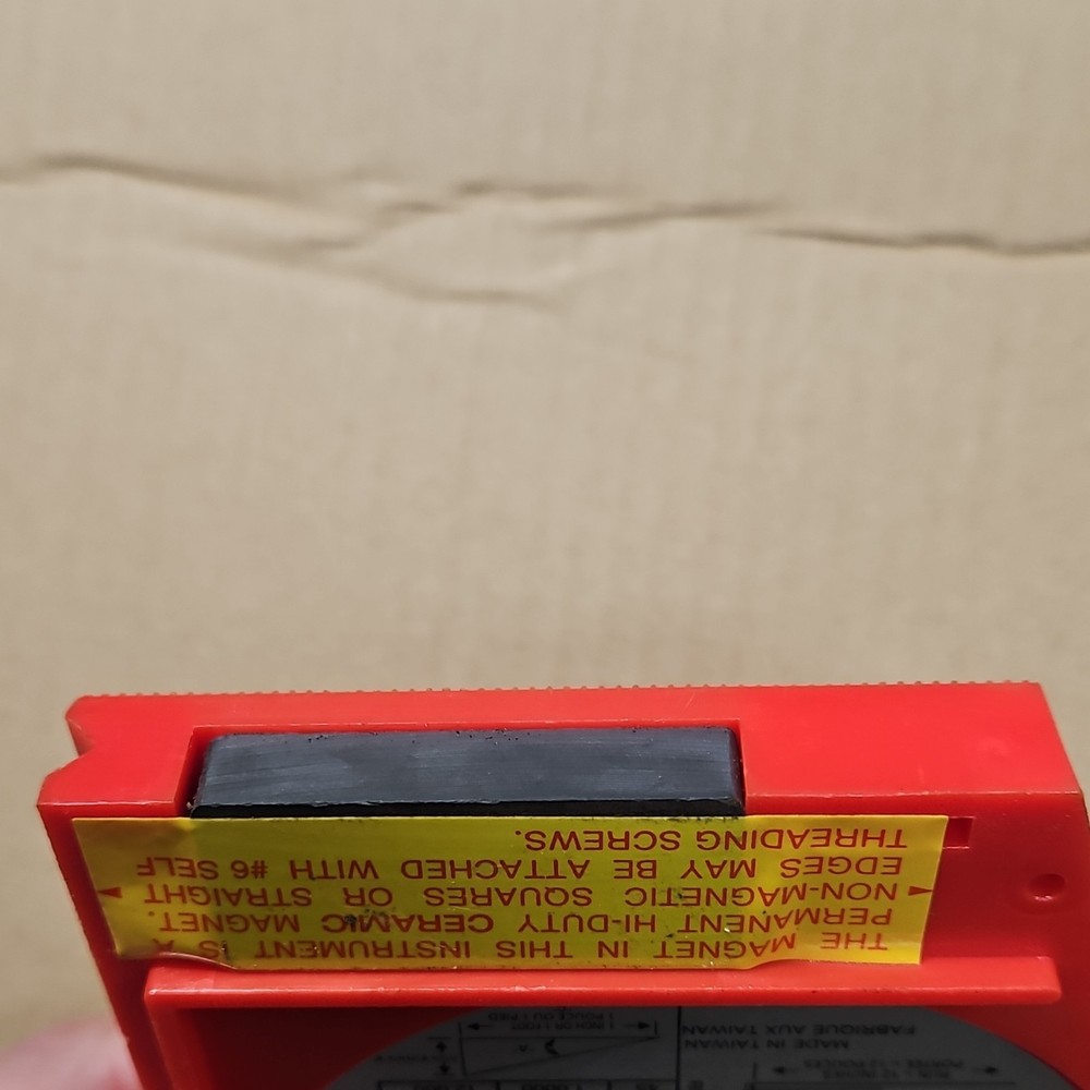 Starrett Angle Meter AM-2 36080 Magnetic Base Round Head 0-90° Range Level