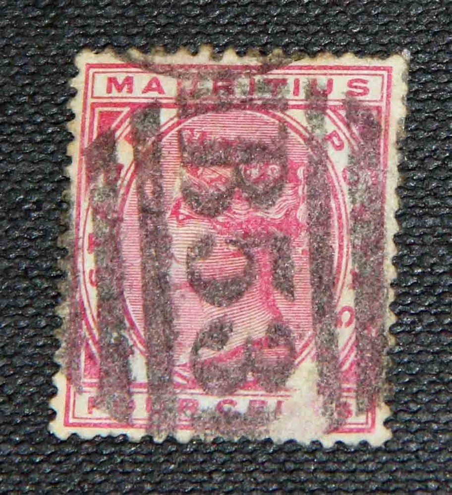 Mauritius QV  4c Maroon  'B53' cancel used