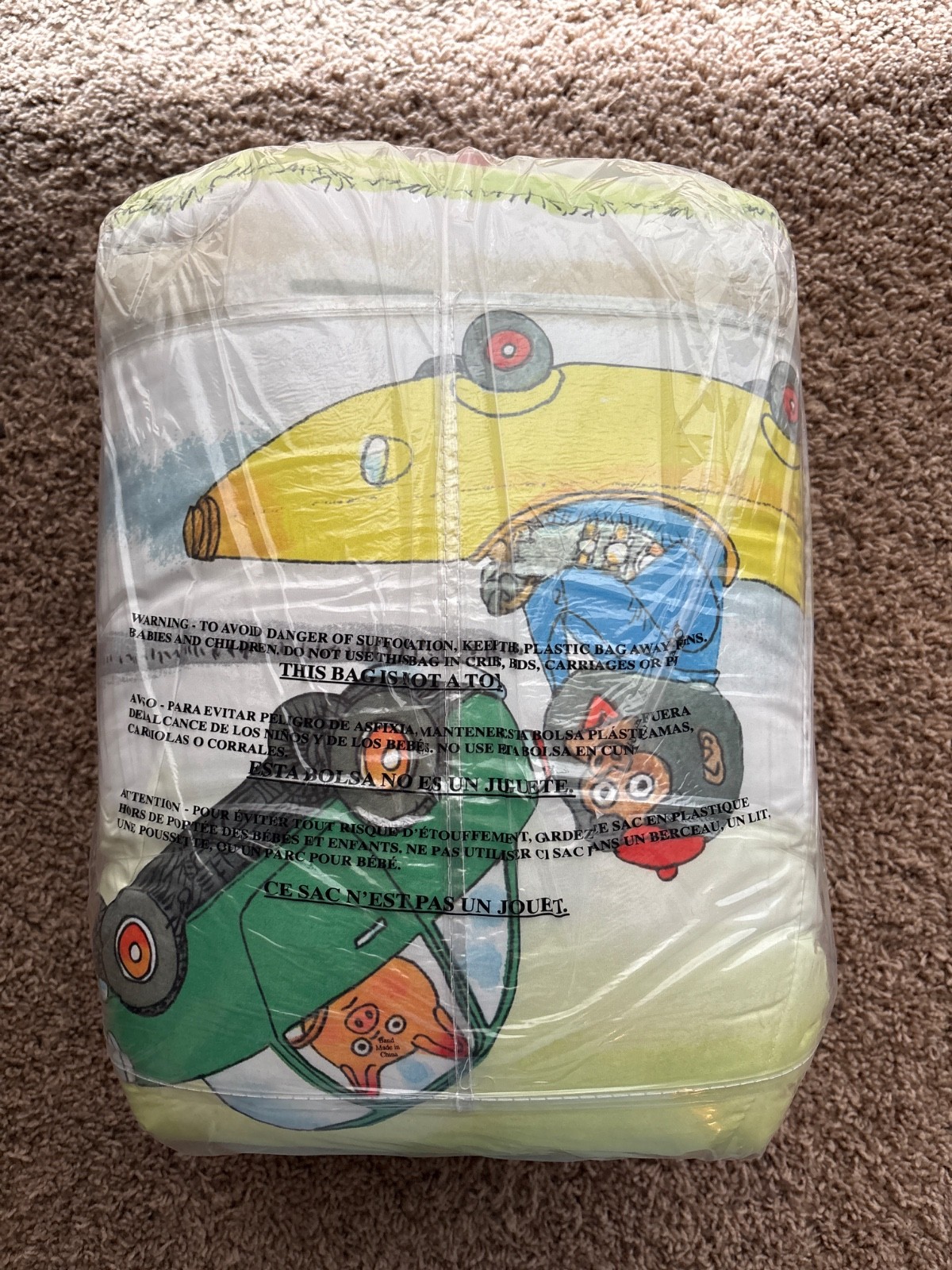 NEW NEVER OPENED Richard Scarry Busy World Kids’ Reversible Bedset: Twin/Full