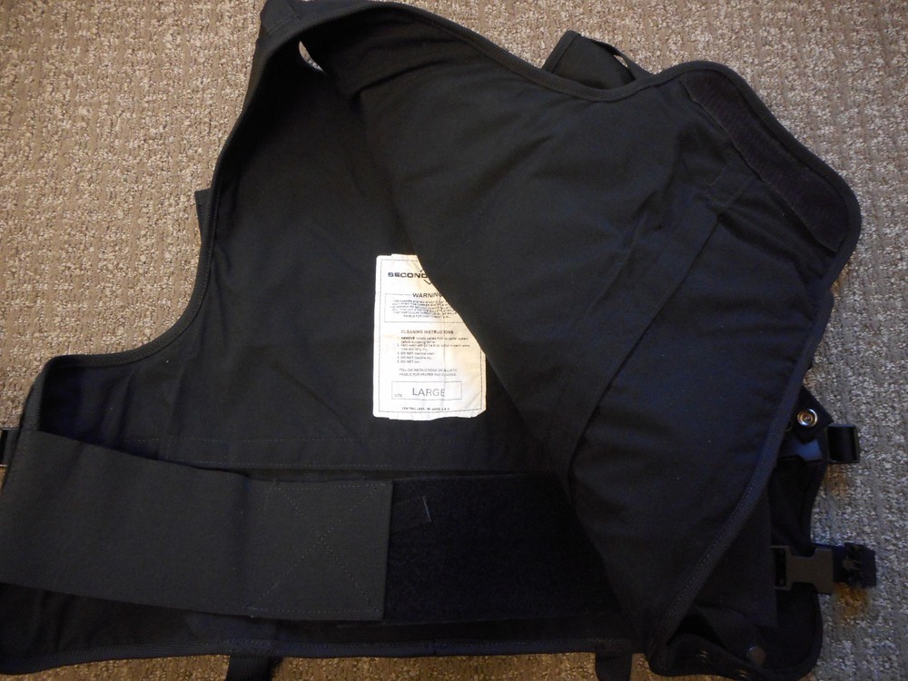 Second Chance External Assault Shell Outer Body Armor TAC Carrier w/ Pockets BLK