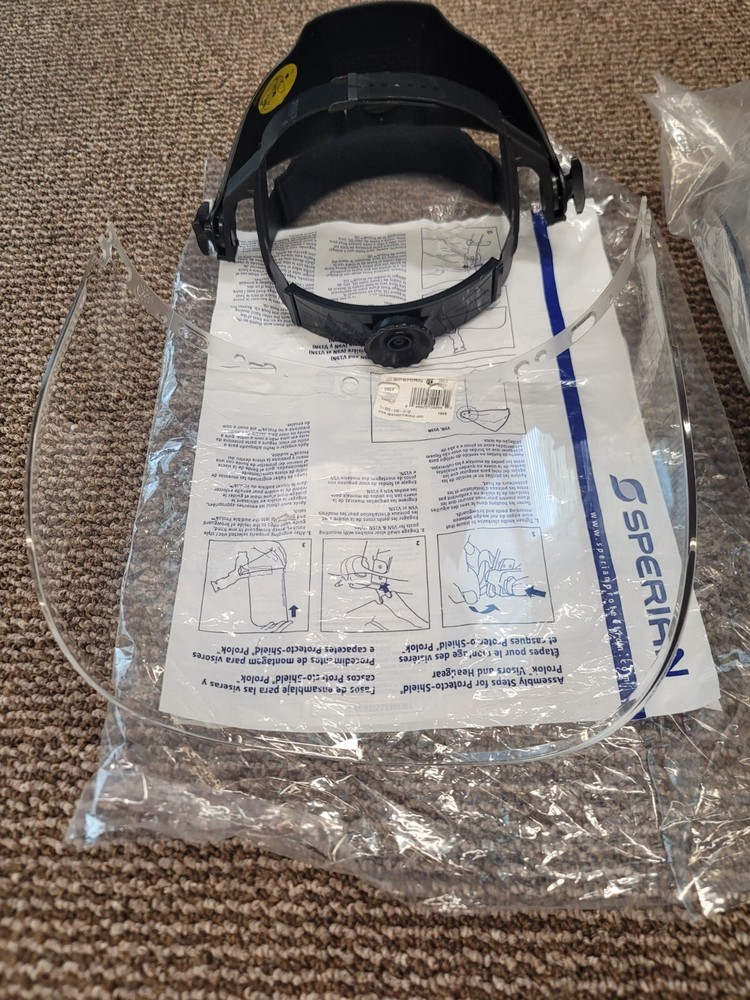 Willson Protecto Protective Splash Shield Prolok Face Gear Visor Faceshield Z87