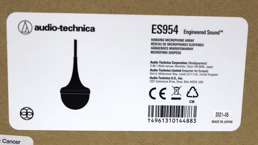 AUDIO-TECHNICA HANGING MICROPHONE ARRAY ES954