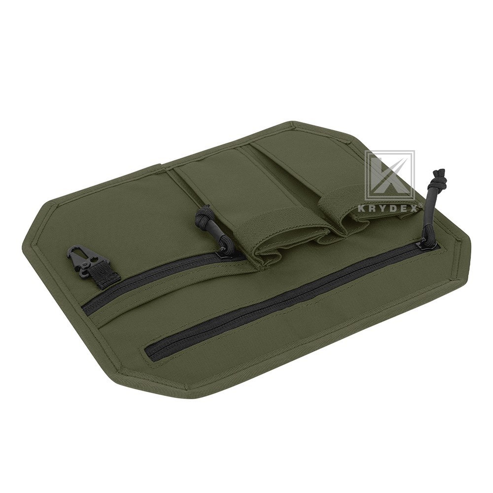 KRYDEX Tactical Organizer Panel Hook Backed Admin EDC Holder Lightweight Green