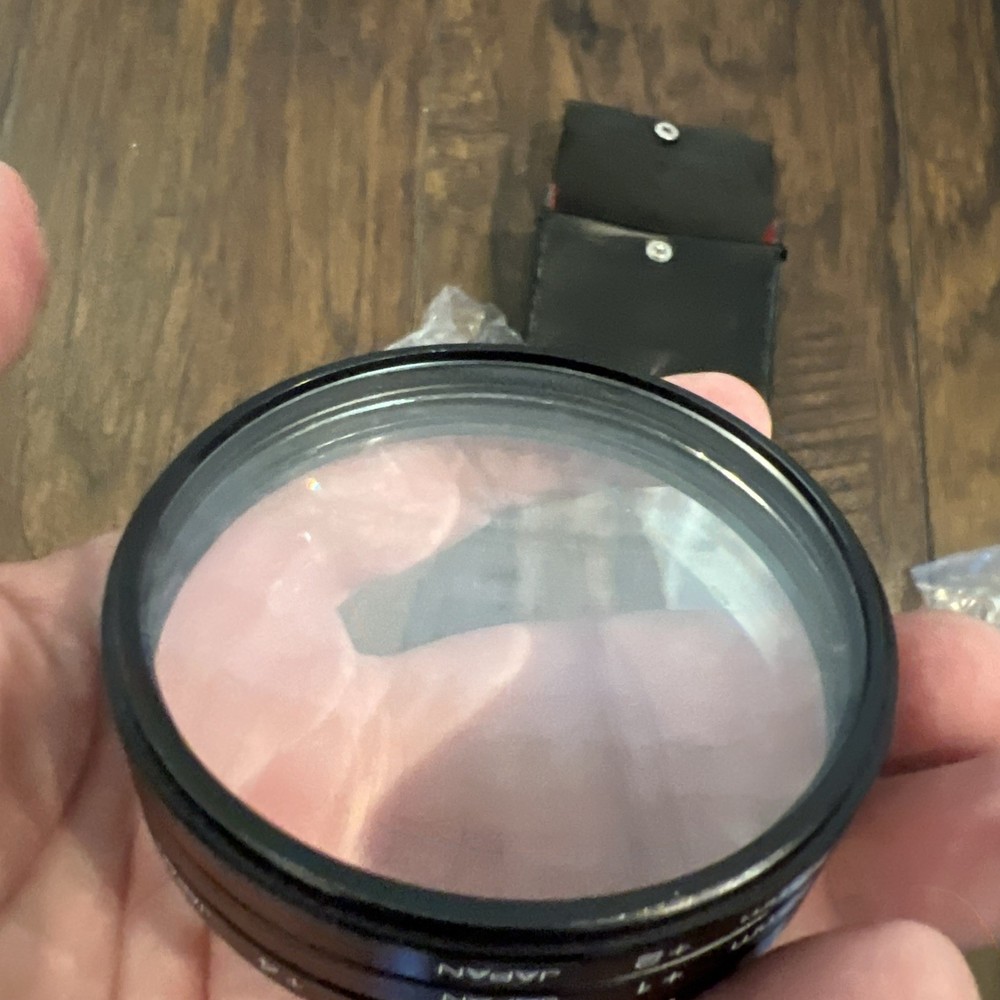 Tiffen Close-Up Camera Lens Set 72mm +1 +2 +4 With Case Diopters Decrease