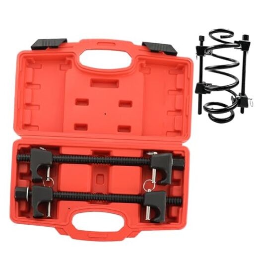 Macpherson Strut Spring Compressor, 2pcs Heavy Duty Coil Spring Compressor Red