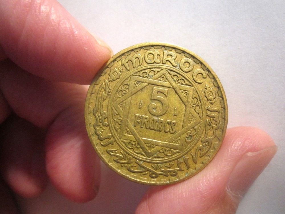 AH1365(1946) MOROCCO 5 FRANCS