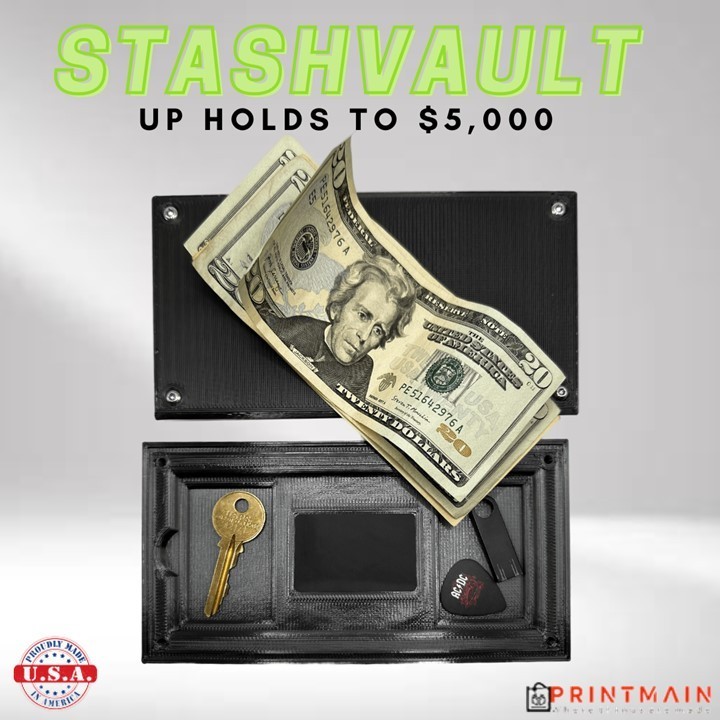 StashVault Diversion Safe, Hidden Secret Magnetic Stash Box Cash Crypto USA MADE