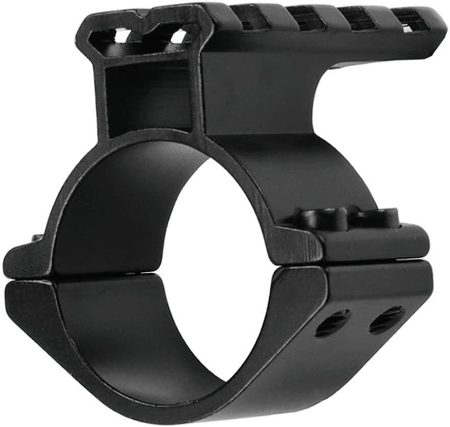 30mm Scope Adapter Ring/Mount with Picatinny Top Rail for Backup red dot sight