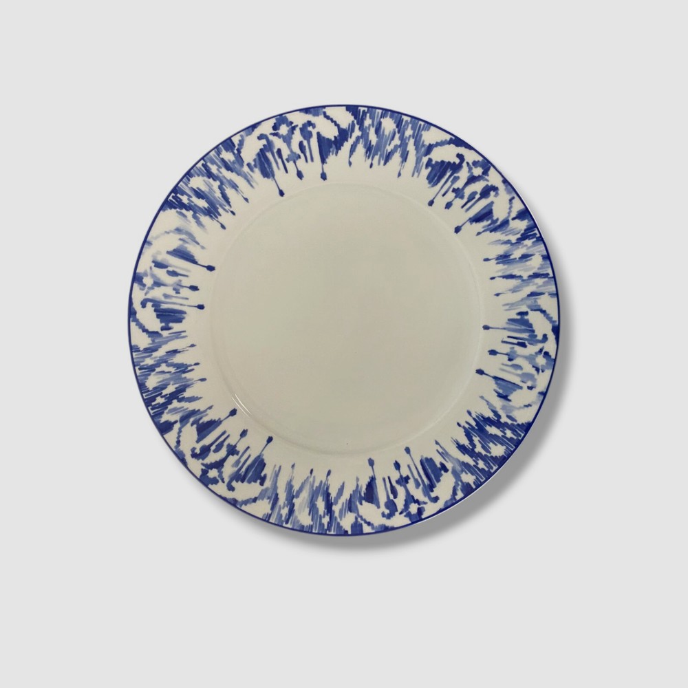 Neiman Marcus 11-Piece Haryana Blue Rim Dinnerware
