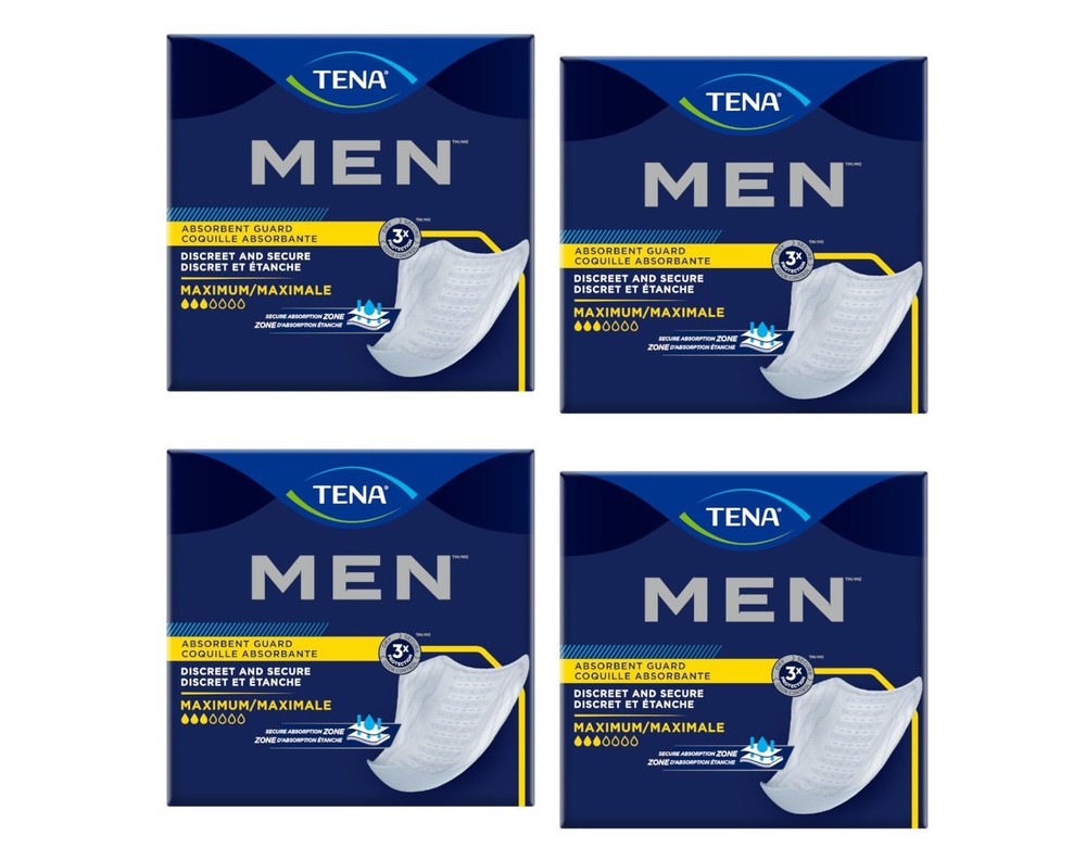 Tena for Men Level 3 Guard for Men, Super Absorbency Incontinence Protector 2...