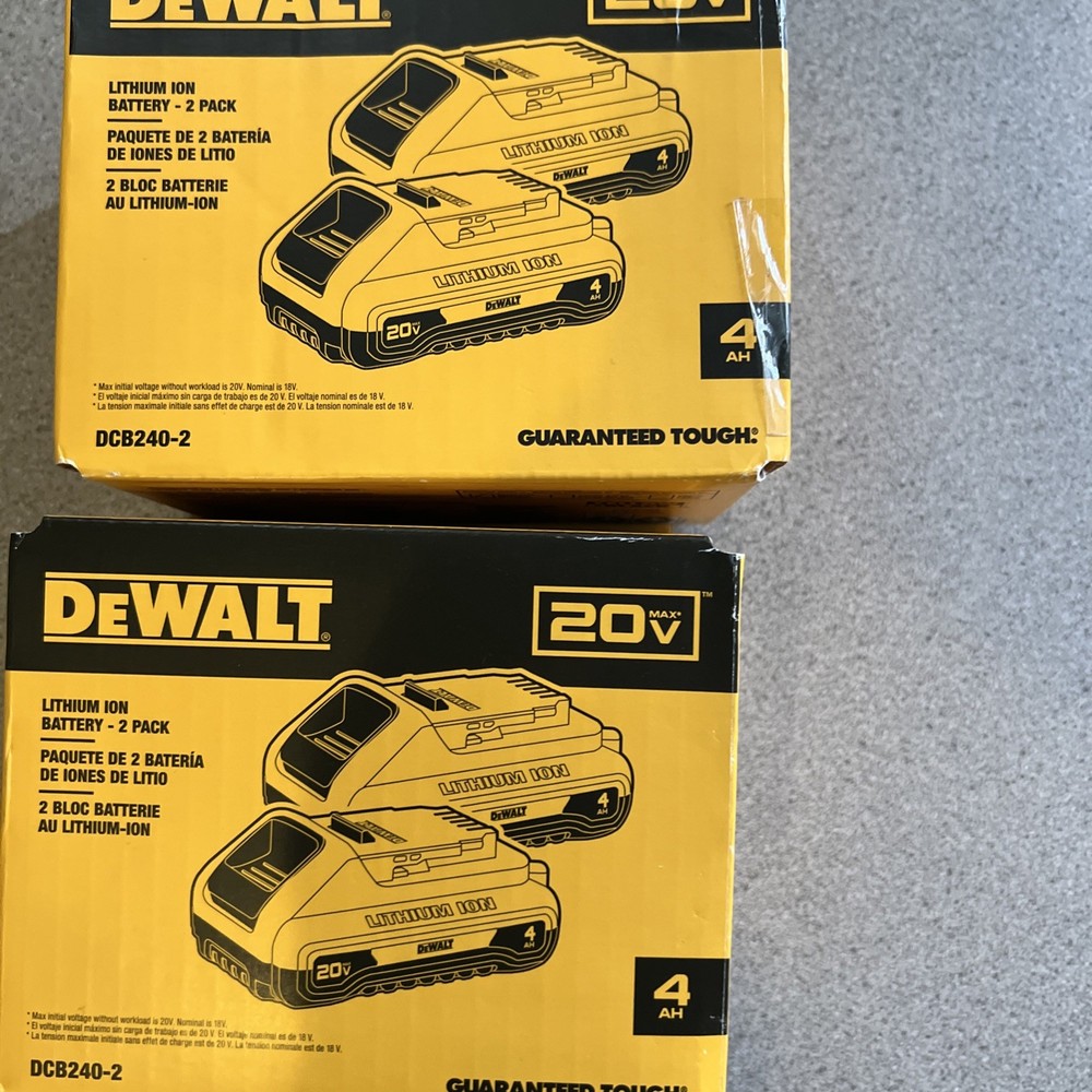DeWalt 20V 4.0Ah  Compact Battery 2x(2-Pack) 4 Batteries