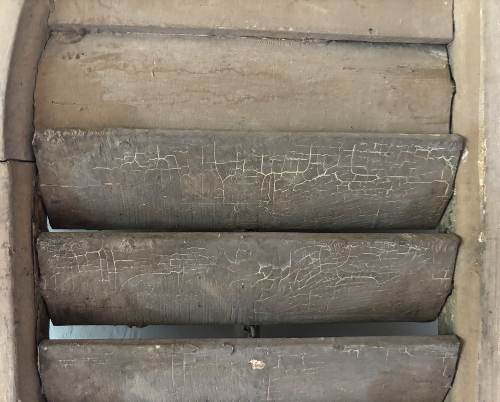 Antique Architectural Salvage Wood Shutter