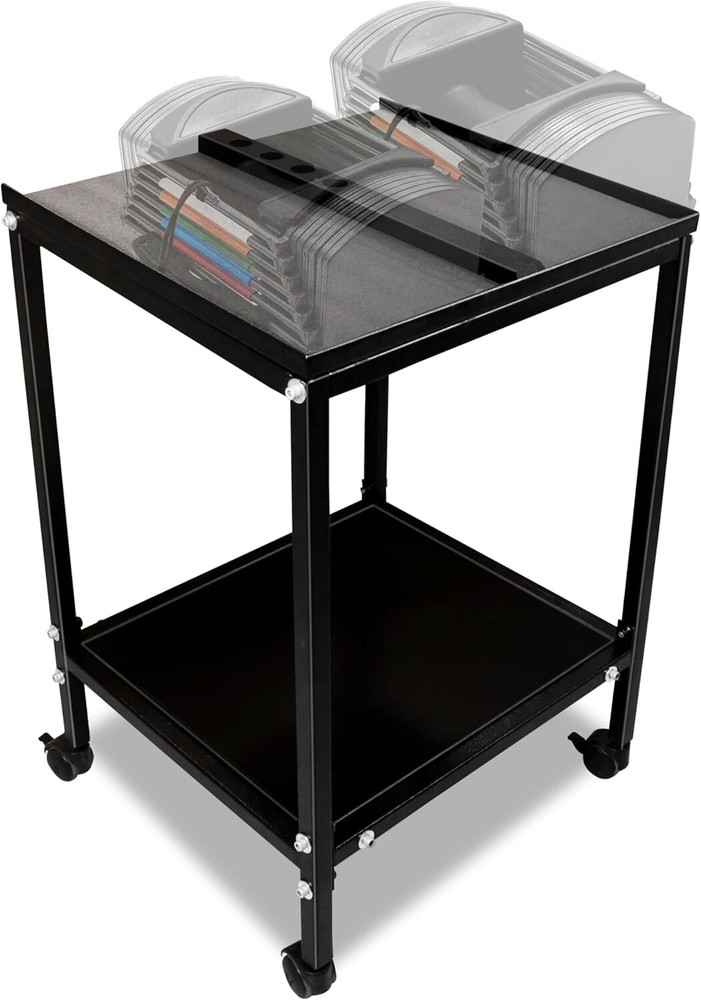 FEBTECH Large Compact Dumbbell Rack & Stand with Storage Tray & 150 LB Capacity