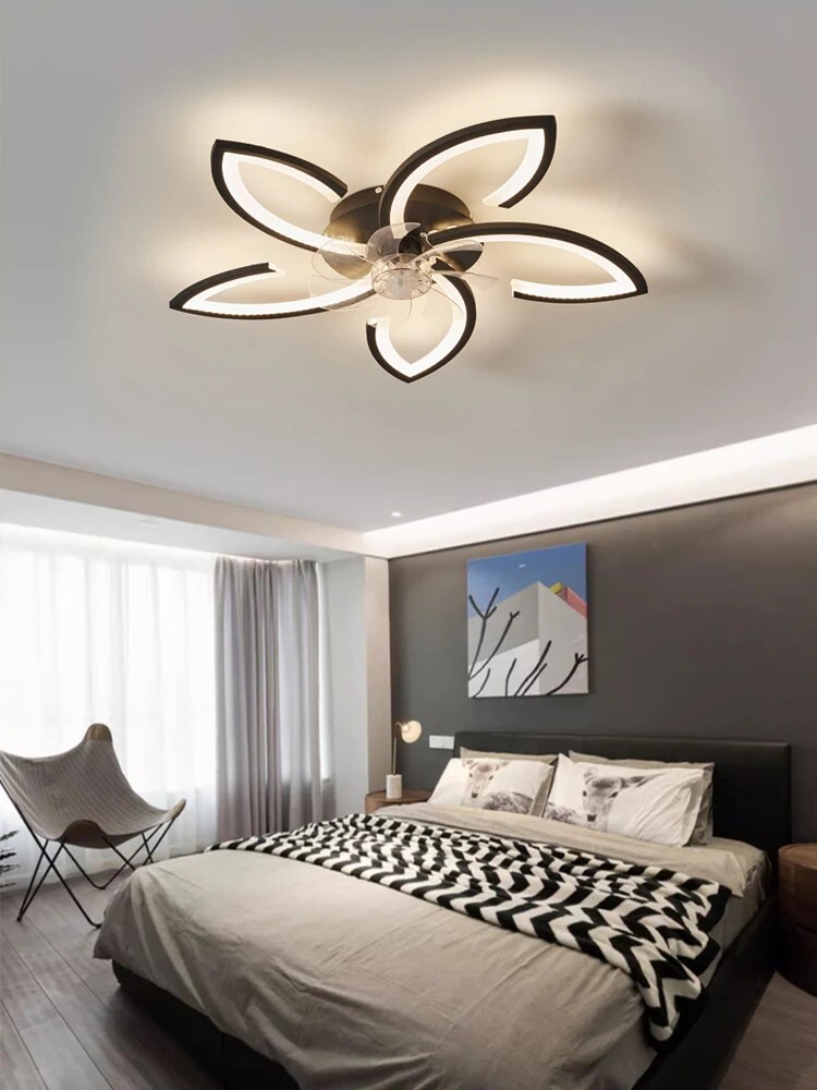 Modern Black LED Ceiling Fan