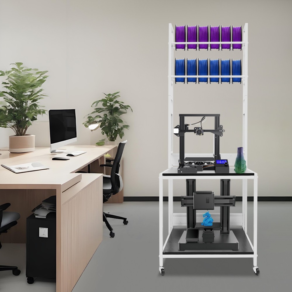 3D Printer Stand with Double Layer, 3D Printer Filament Storage Rack