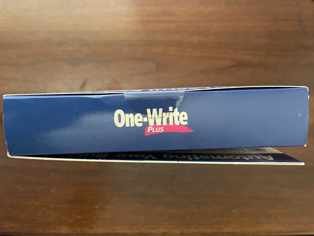 One-Write Plus Accounting Windows 7.02 B3 NFR Review Copy Sealed Year 2000