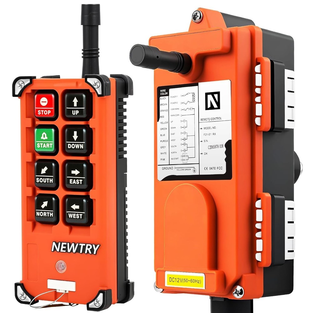Reliable Industrial Crane Remote Control - Includes Transmitter & 12V Receiver