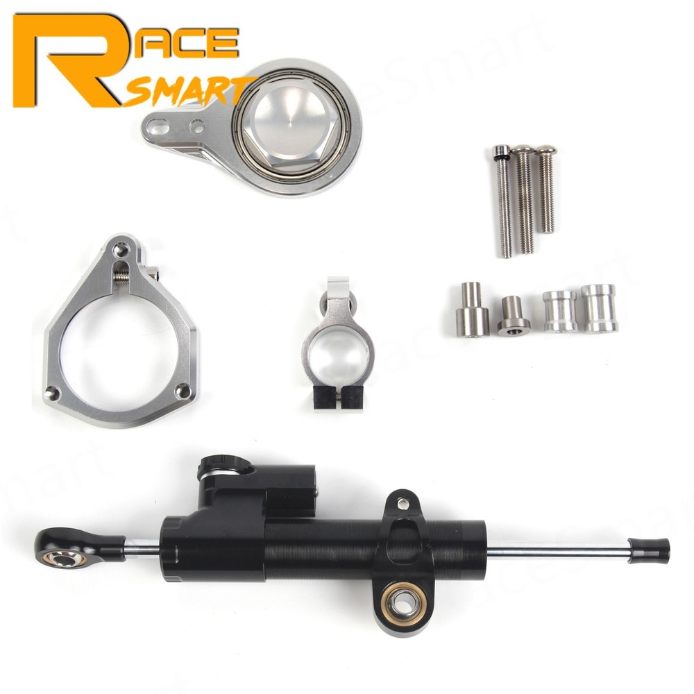 For BMW S1000RR 2009-2013 Steering Damper Stabilizer + Bracket Mount Support Kit