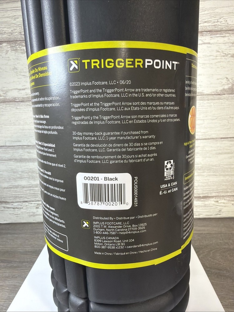 Trigger Point Performance TPT-GRDBW The Grid Black Foam Roller - Black