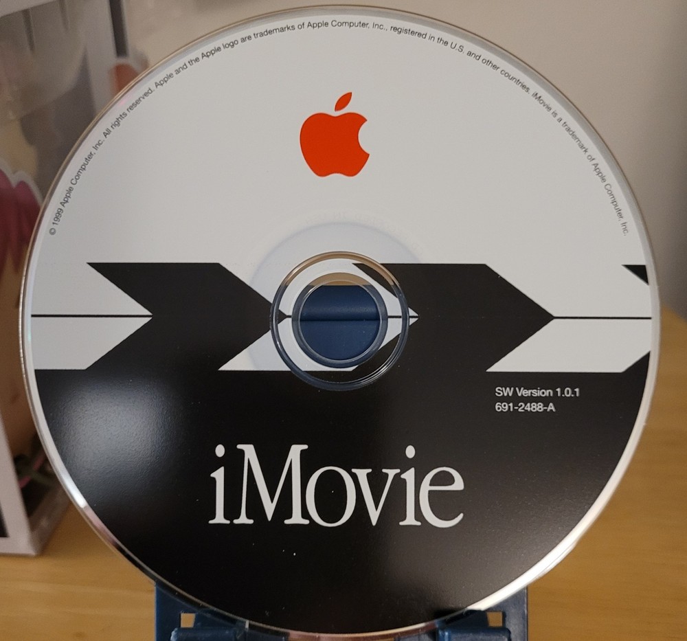 Apple iMovie Software Version 1.0.1 691-2488-A