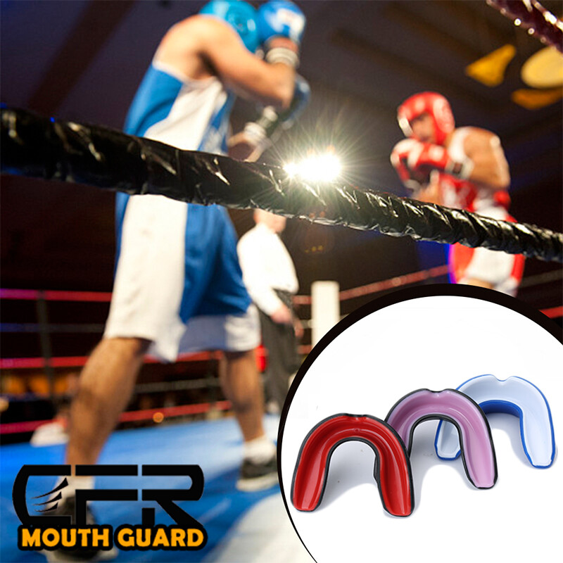 Sports Mouth Guard For MMA Football Basketball Boxing Teeth Protector Gym W/case