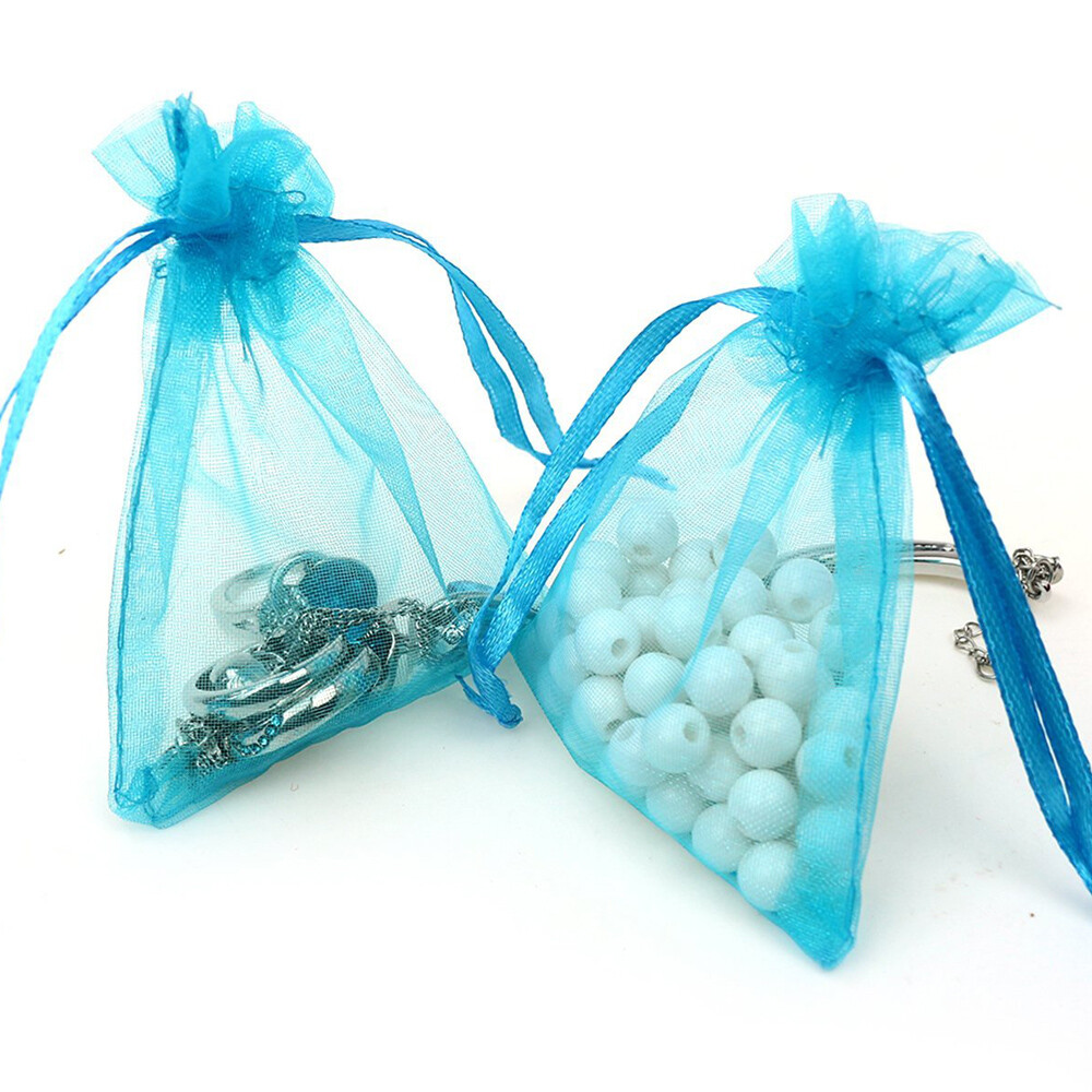 100/200 pcs Organza Gift Candy Sheer Bags Wedding Party Favor Decoration Pouches
