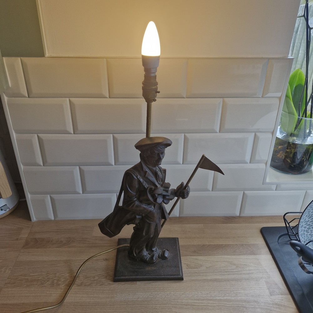 Cast Iron Golfer Table Lamp