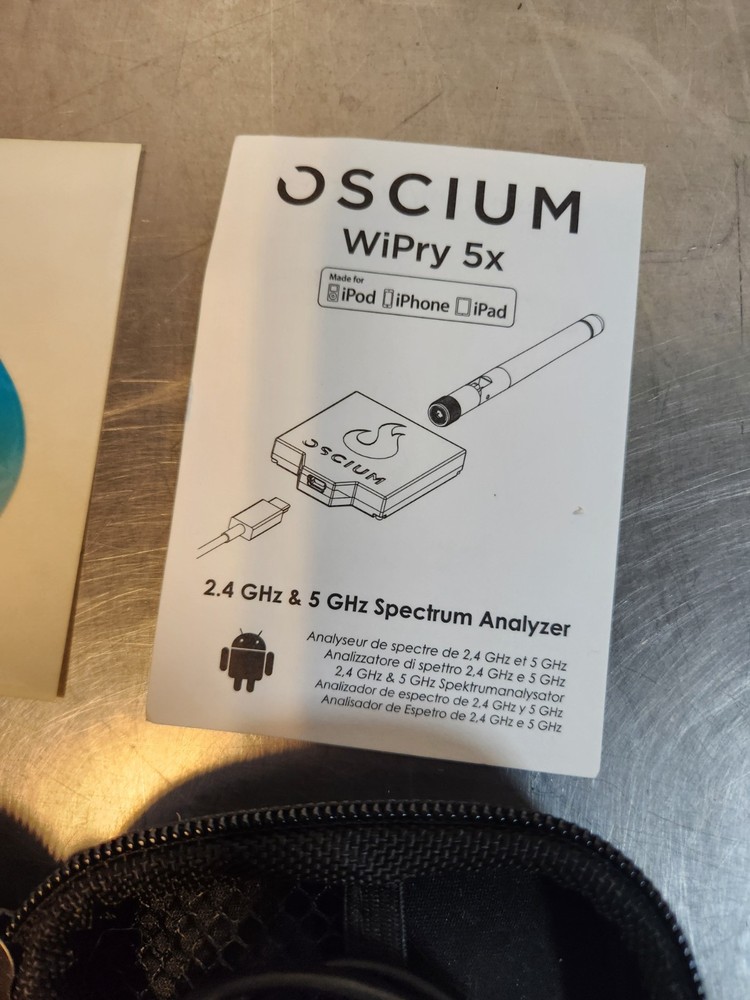 OSCIUM Wipry 5x Spectrum Analyzer 2.5ghz 5ghz Iphone Android
