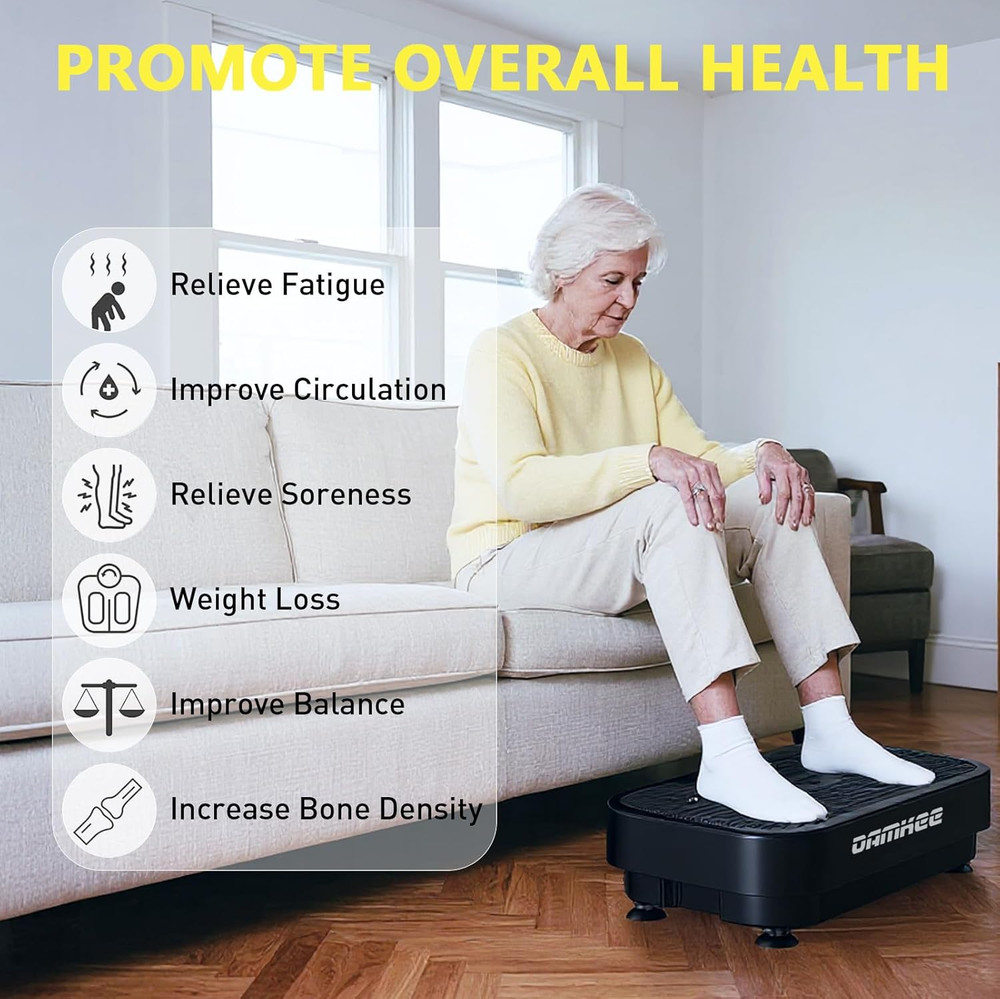 Vibrating Board Exercise Machine, Vibrating Platform for Lymphatic Drainage, 120