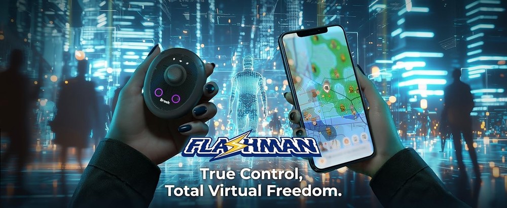 Brook Flashman Virtual GPS Joystick for iPhone,Bluetooth Location Controller V26