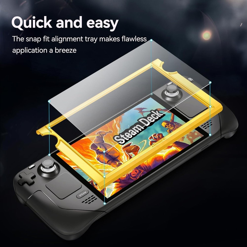 2-Pack Anti-Scratch Etched Matte Screen Protector for Steam Deck OLED