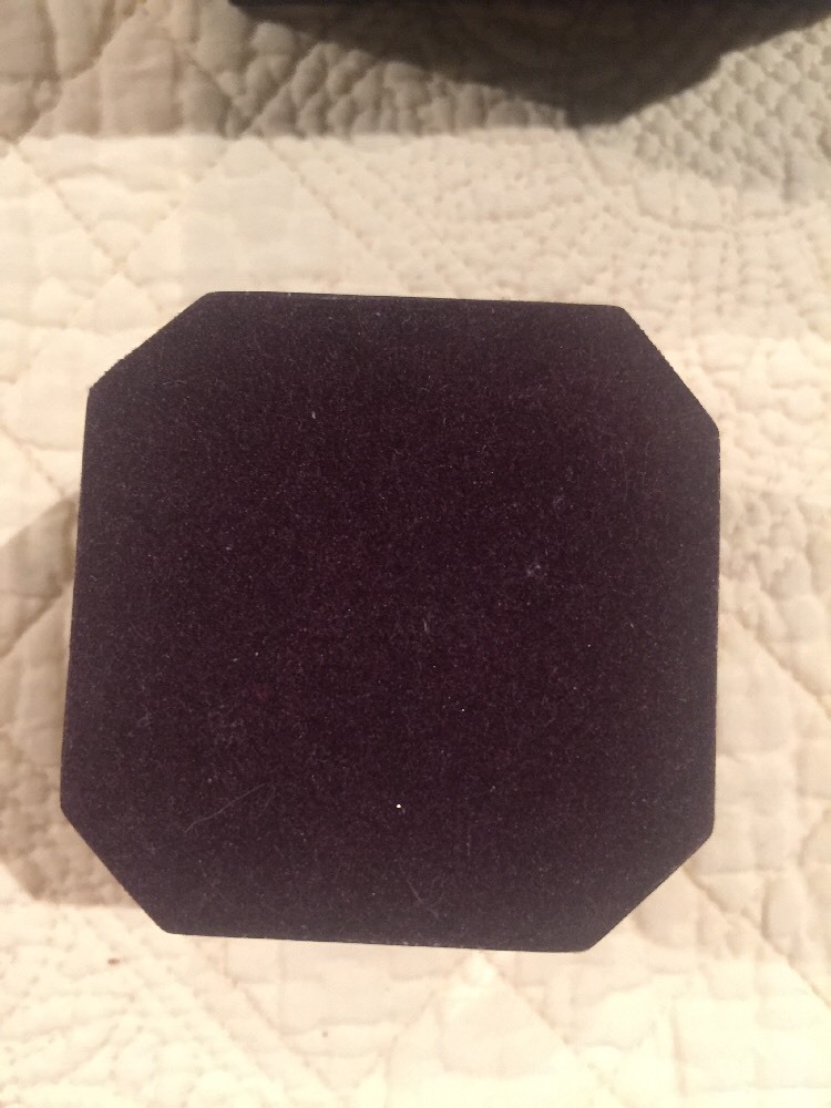 Solid Dark Dark wood Quartz Desk Clock 2" X 2" New In Box