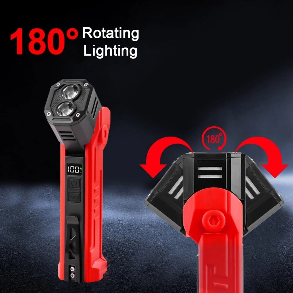Rechargeable LED Work Light Portable 600LM Multi-Mode Flashlight Lamp Tool