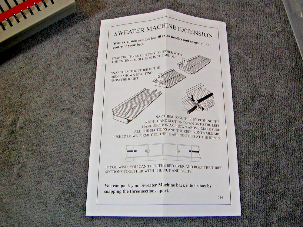 BOND INCREDIBLE SWEATER MACHINE EXTENSION KIT 2 BROKEN TABS