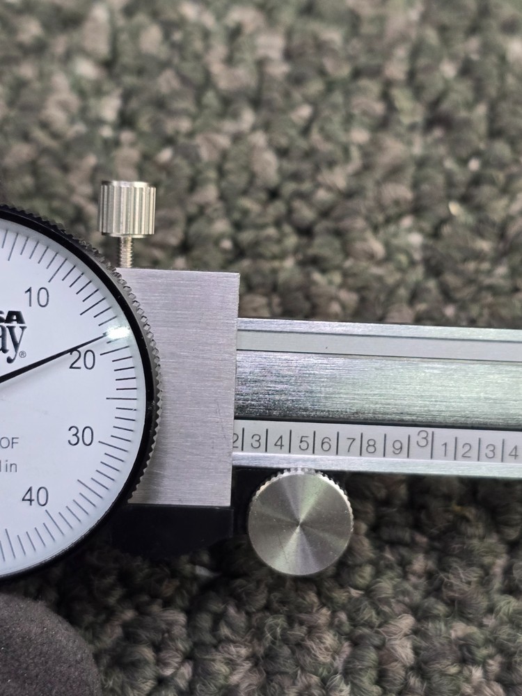 Midway Dial Caliper Gauge Hardened Stainless Tool with Case