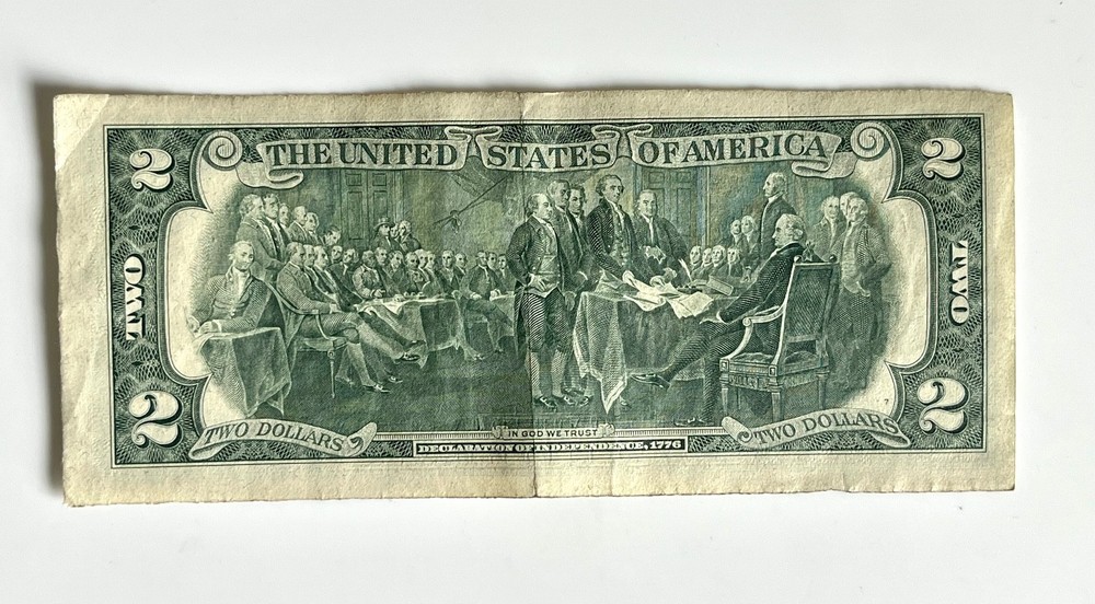 ⭐️SERIES 1976 $2 Two Dollar US STAR ⭐️ Notes Lightly Circulated - 2 NOTES!