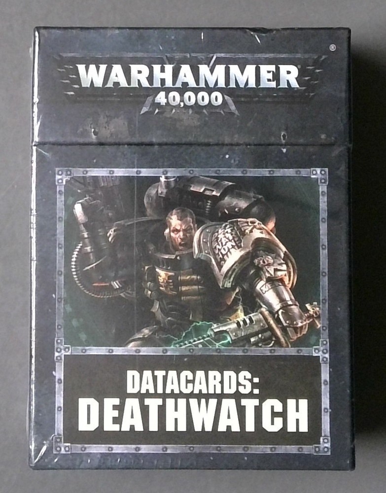 WARHAMMER 40,000 Datacards DEATHWATCH - Sealed - Games Workshop 2017