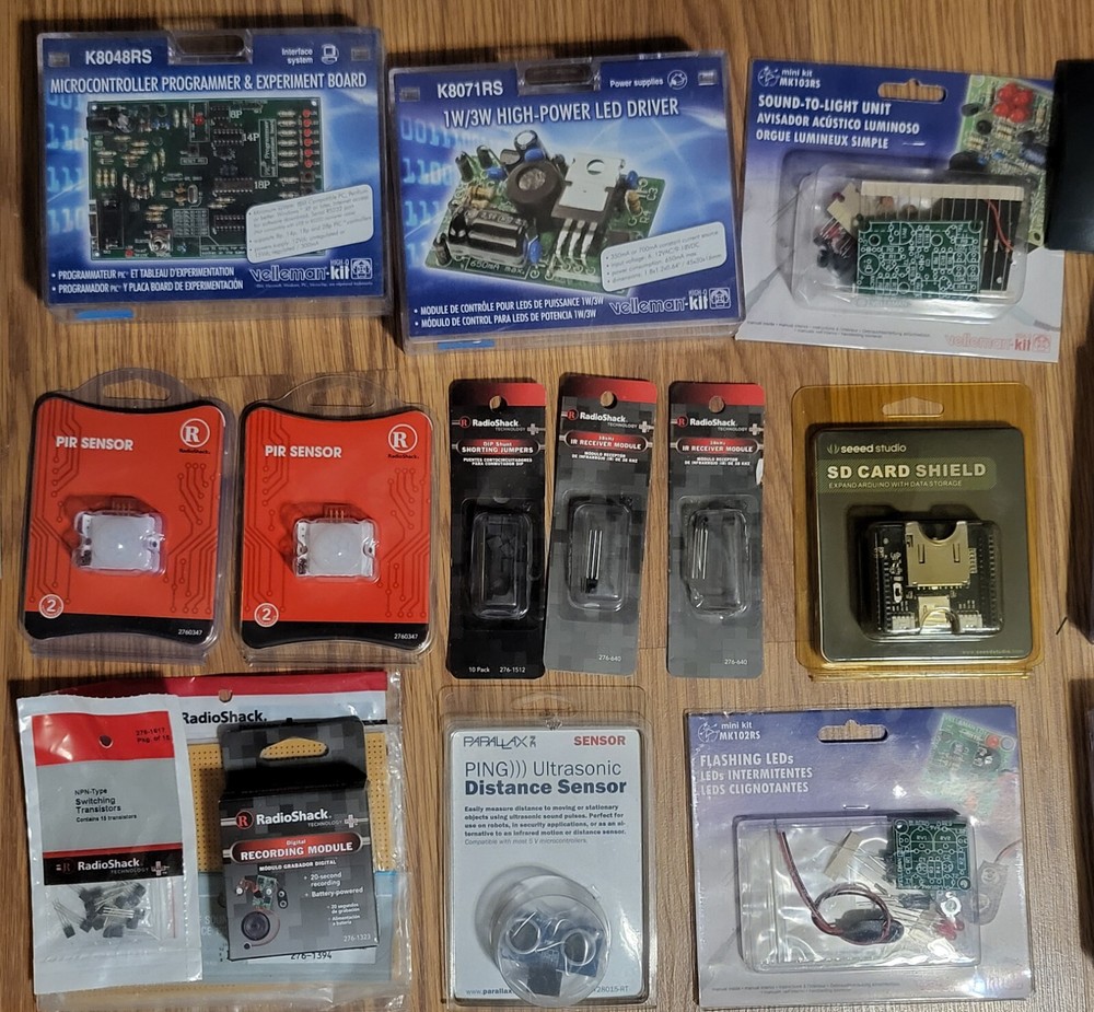 Arduino Experimentation Projects ~New Sealed Radio Shack Digital Sensor Circuits