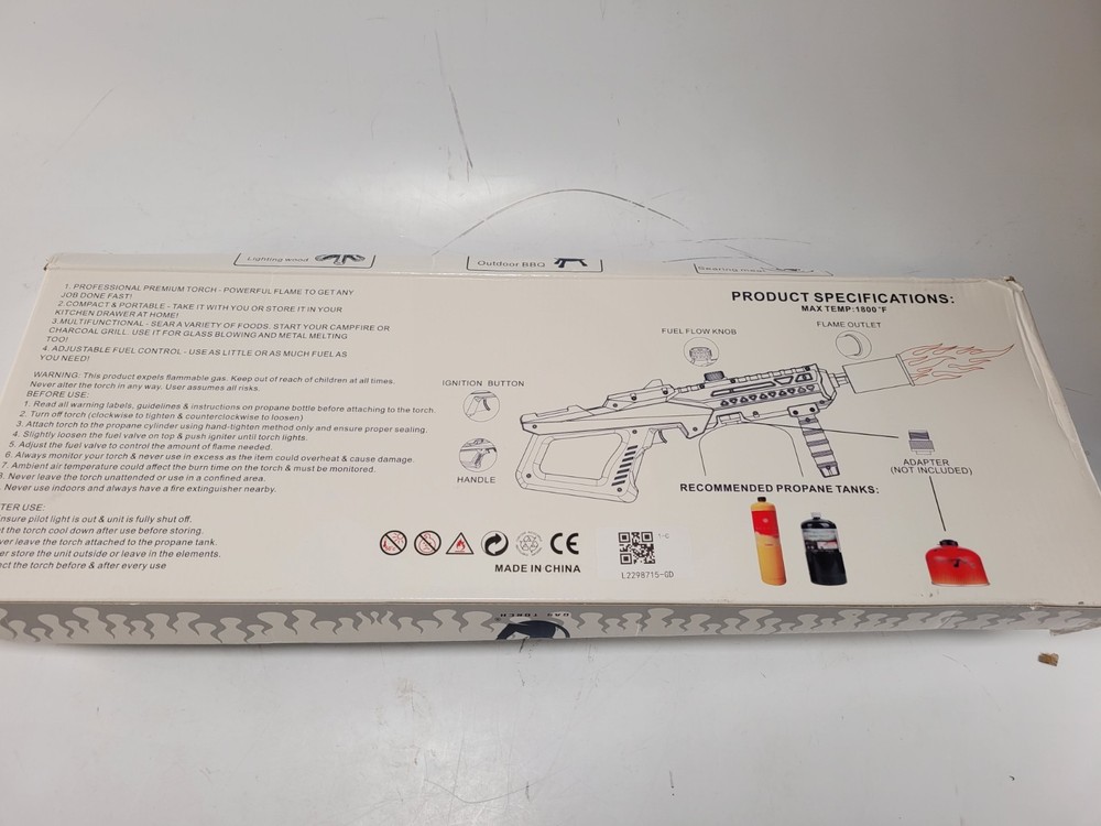 Gas Torch Multi-Use Propane Torch Black GF-8012