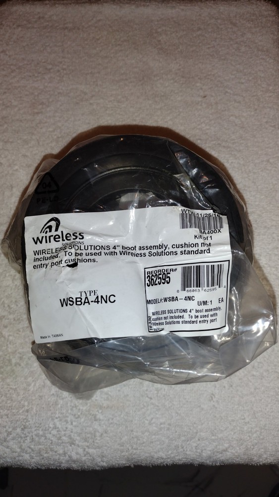 WIRELESS SOLUTIONS WSBA-4NC WIRELESS SUTIONS 4" BOOT ASSEMBLY NEW