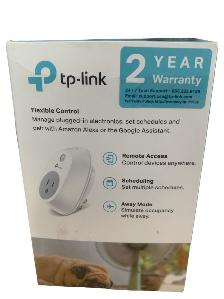TP-LINK Smart Wi-Fi Plug HS100 - White - New 