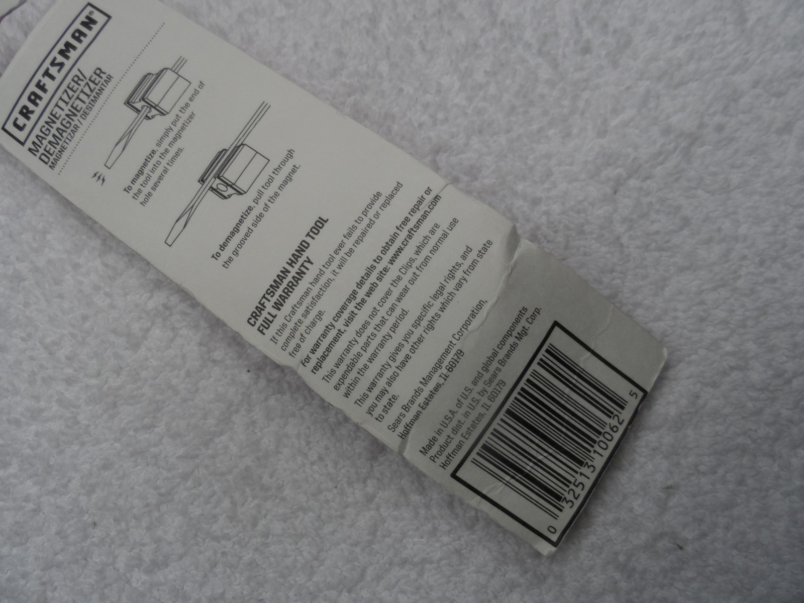 Craftsman Magnetizer, Magnet, and Demagnetizer NIP, made in USA - Part # 45021