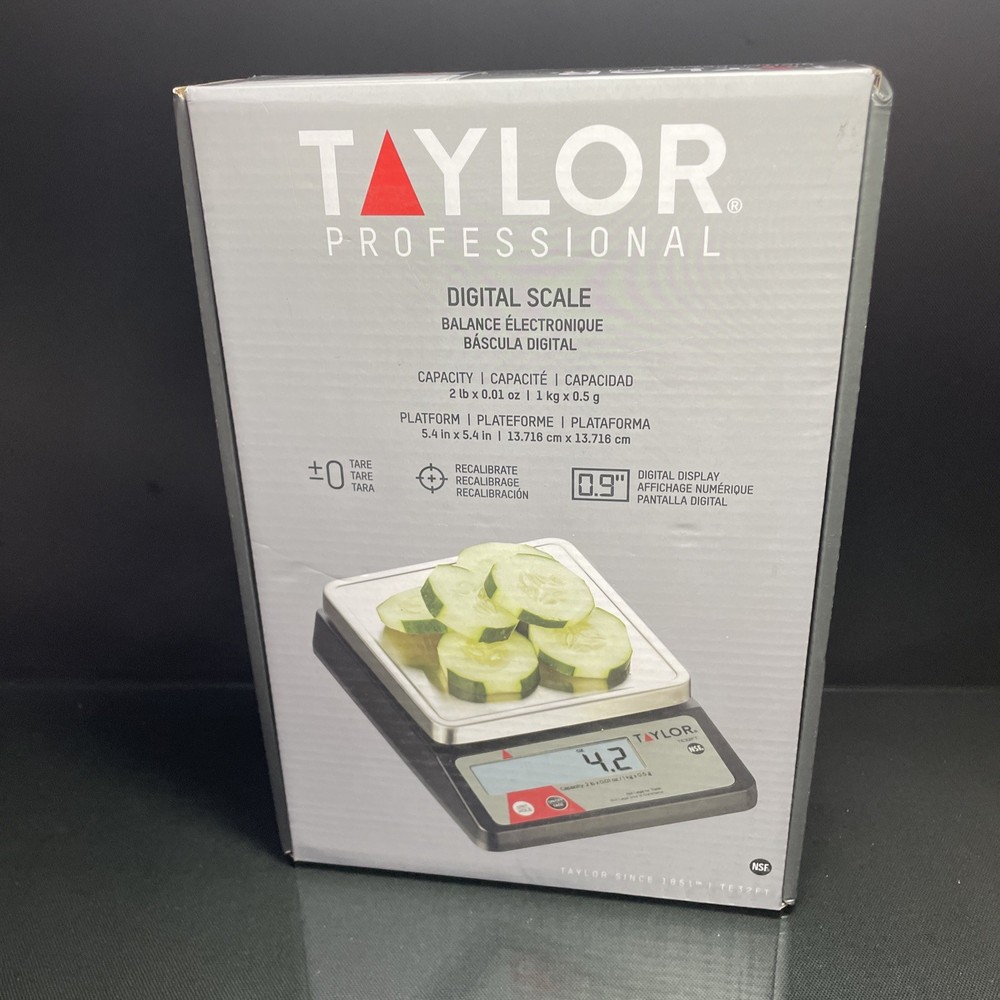 Control Kitchen Scale Compact Digital Portion Universal AC Adapter Included