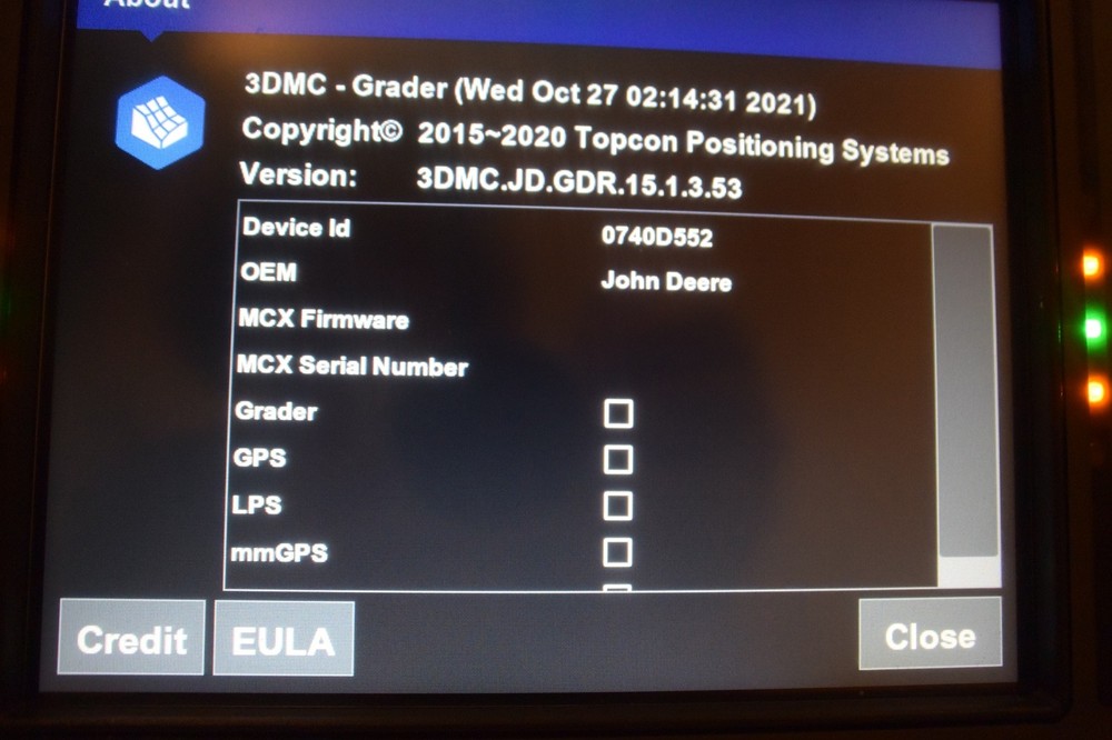 John Derre/Topcon SmartGrade Control Panel Model GX-55 MANY OPTIONS #568