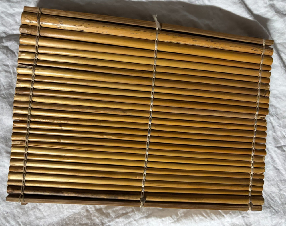 Vintage Handmade Rectangular Bamboo Rainmaker 1x6x8 inches -- make some noise !!