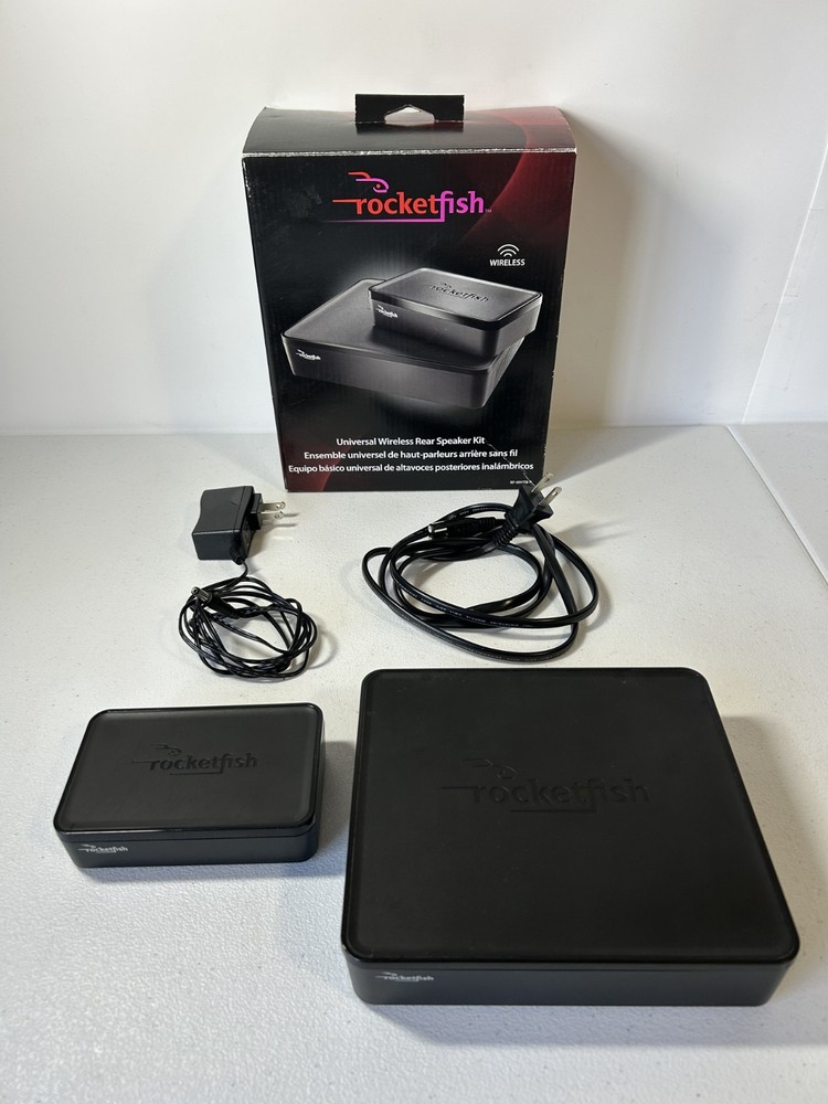 Rocketfish RF-WHTIB-A Universal Wireless Black Rear Speaker Amplifier Kit Black