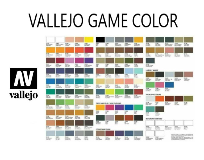 VALLEJO  GAME COLOR Acrylic 17ml Bottles COMPLETE RANGE YOUR CHOICE