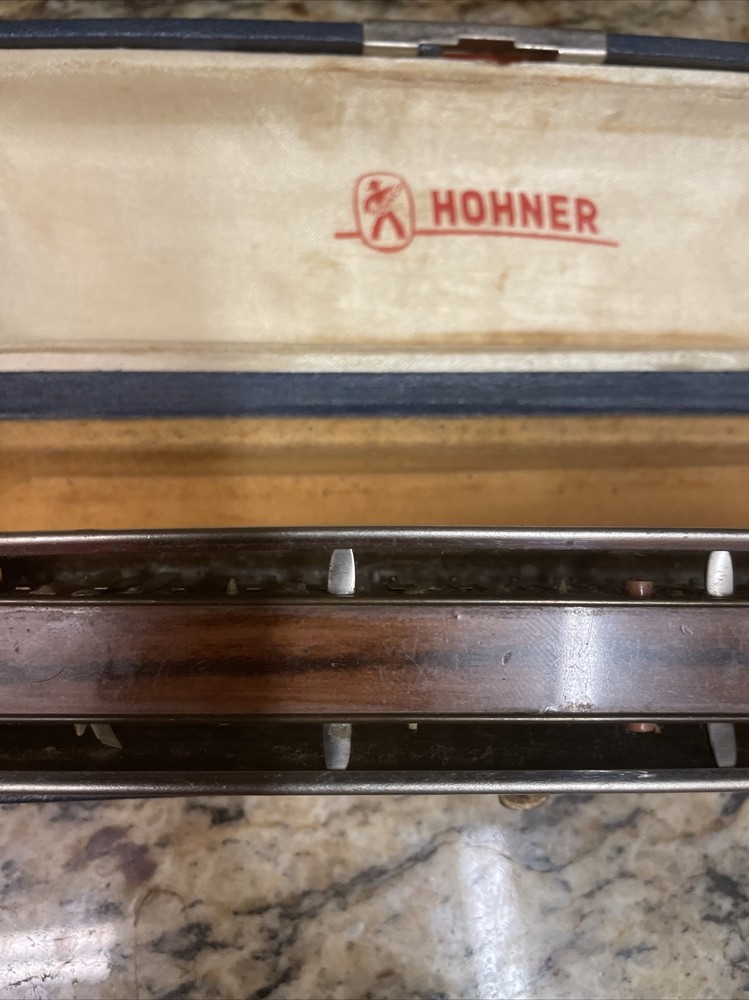 M Hohner Professional 64Chromonica 4 Chromatic Octaves Harmonica In Case