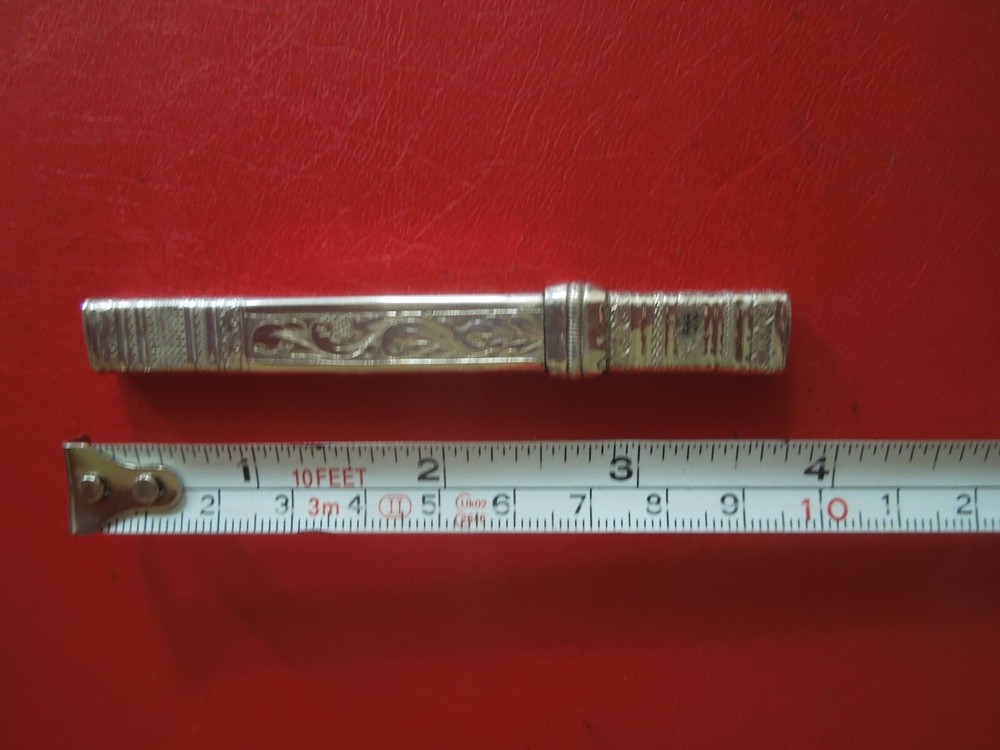 J6390 ANTIQUE DUTCH 833 SILVER Needle Case See Description