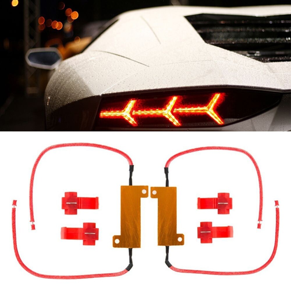 2x 3157 4157 Load Resistor For Switchback LED Turn Signal Light Hyper Flash Fix